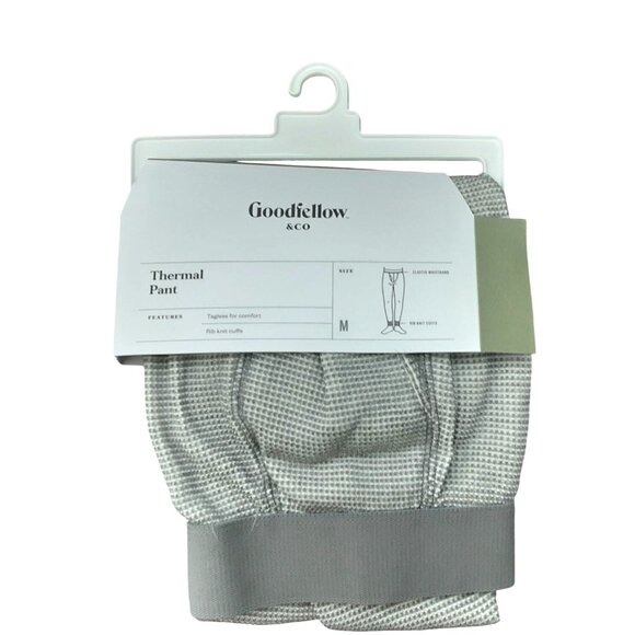 Goodfellow & Co Mens Thermal Pants Medium Size Gray Rib Knit Cuffs Comfort Cozy - Picture 1 of 2